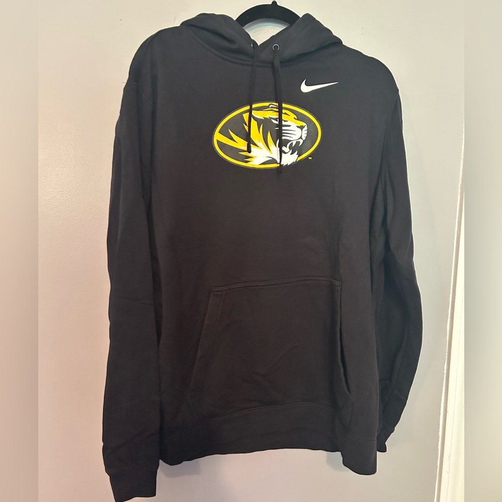 Nike Mizzou Black Hoodie with Logo- XL